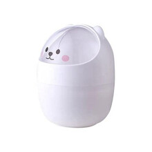 Cartoon Desktop Trash Can Organizer Cute  Table Dining Storage Box Desk Decoration Household Daily Necessities