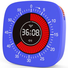 Visuell Timer för Barn, Digital Timer med 60-Minuters NedräKning, Tyst Timer för Skrivbordstimer för Att Studera, Undervisa A