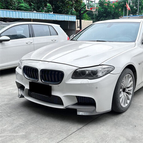 For  5 Series M5 F10 2011-2017 Front Bumper Lip Angle Diffuser Splitter Spoiler Protector Carbon Fiber 1