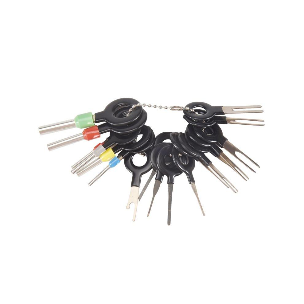 18Pcs Wire Terminal Removal Tool Car Electrical Wiring Crimp Connector Black 4713922622811
