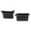 2Pcs/Set Black Front Door Handle Storage Box Container Holder Tray Car Accessories for  V40 V40Cc 2