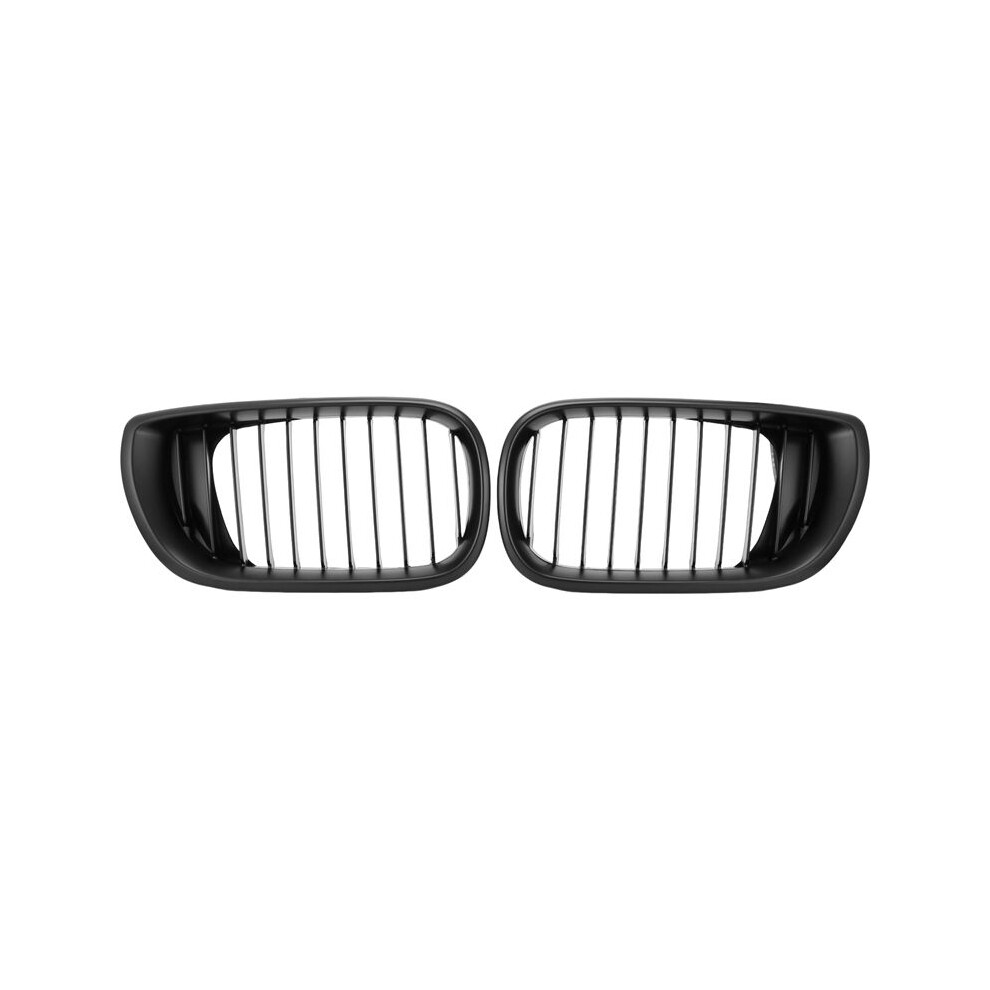 Front Bumper Kidney Sport Grille Grill Replacement For E46 4D 318I 320I 323I 328I 2002-2005 Matte Black 6033640797591