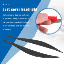 Carbon Fiber Headlight Eyelids Trim, Headlamp Eyebrow Cover Decoration Styling Sticker for 3 Series F30 320I 325I 316I