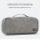 BOONA Portable Travel Storage Bag Multi-Function Storage Bag for Laptop Adapter,Power Bank,Data Cable,Charger,Gray 7