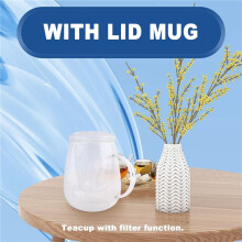 550Ml Tea Mug with Lid Filter,Coffee Cups Tea Set Mugs Beer Drink Office Mug Transparent Drinkware Glass Cup Chinese Style