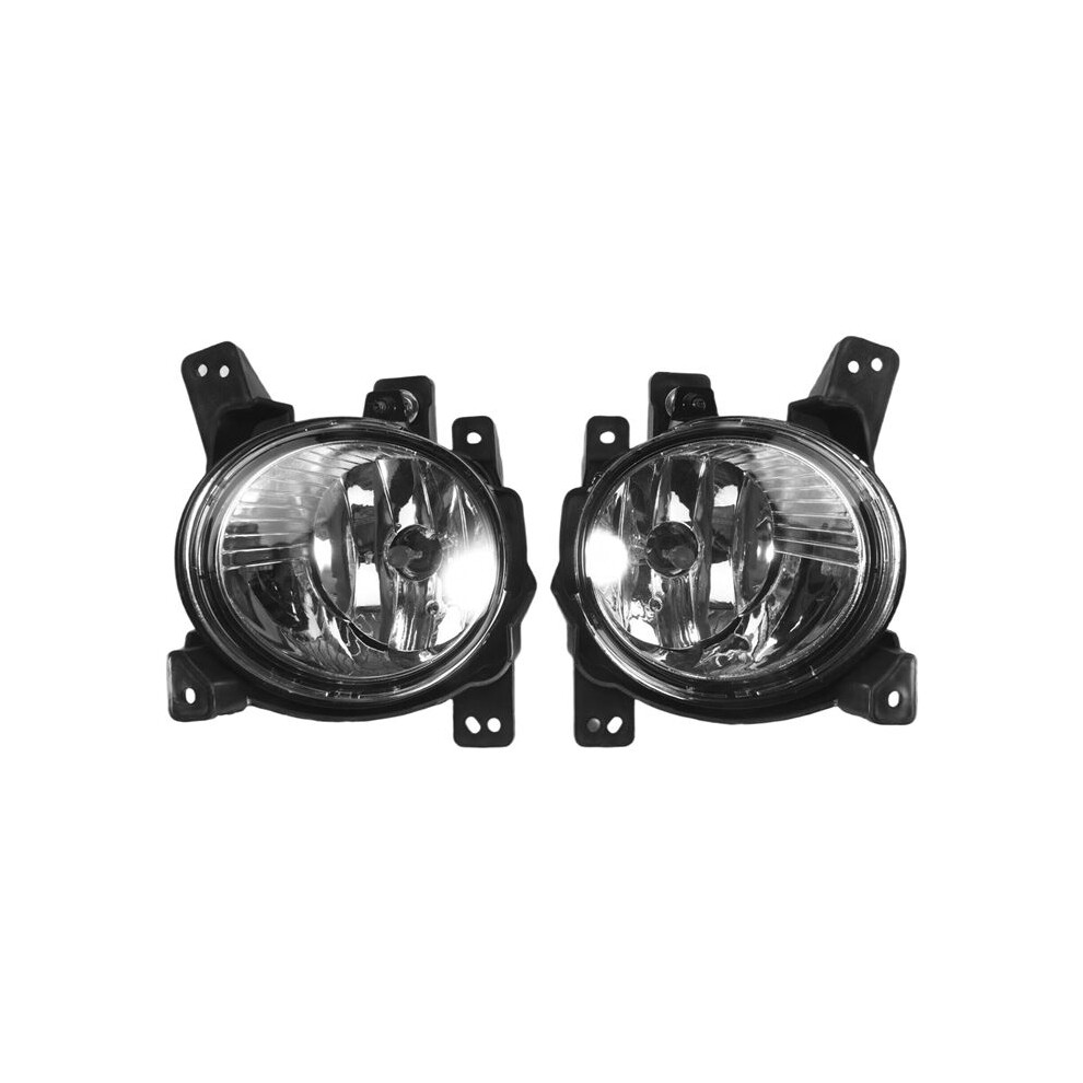 1Pair Car Front Bumper Fog Lights Assembly Driving Lamp Foglight For Santa Fe 2011 2012 4711640074134