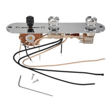 Prewired Guitar Control Plate Assembly,Loaded 3-Way Blade Push Pull Potentiometer Excellent CTS Pot Speed Knobs