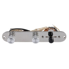 Chrome 3 Way Wired Loaded Prewired Control Plate Harness  Knoppen voor Tele Telecaster Guitar Parts