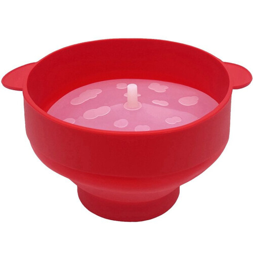 Popcorn Popper with Lids - Silicone Popcorn Maker Collapsible Popcorn Bowls Popcorn Container