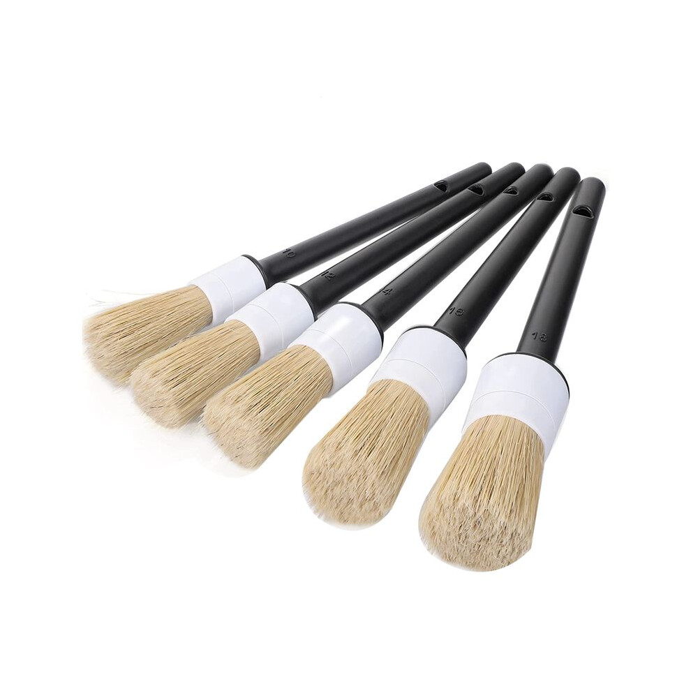 Car Exterior Interior Detail Brush 5Pcs Hair Bristle Brushes For Car Cleaning Auto Detail Tools Dashboard Cleaning Brush 6033116353467