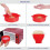 Popcorn Popper with Lids - Silicone Popcorn Maker Collapsible Popcorn Bowls Popcorn Container 2