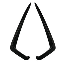 2Pcs Car Front Bumper Splitter Spoiler Decorative Trims Fog Light Canard for MK7 2019-2021 Bright Black