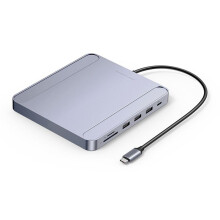 USB C Hub 7in1 Docking Station Type-C to Gigabit Network Card 3-Port USB Card Reader for  2021  Accessories