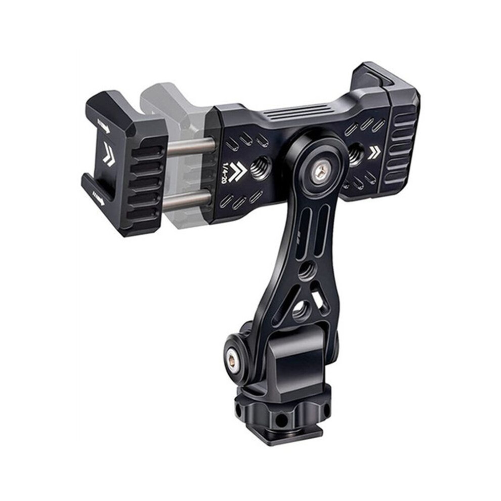 Tripod Mount Clip Metal Phone Holder Clamp With Cold Shoe Arca 360 Rotatable For Live Photography For Dslr Black 6032689483601