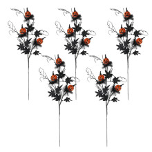 Halloween Horror Decorations Black Horror Pumpkin Cuttings Bouquet Decorations Festive Atmosphere Bouquet