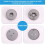 Brake Caliper Compression Tool Set Thrust Bolt Assemblies Retaining Plates Caliper Hangers Disc Adapters with Gloves 6