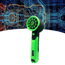 Turbo Jet Fan Car Violent Blower 64mm Brushless Motor 8000mAh Thrust 1000G Industrial Duct Fan Car Cleaner,Black-Green