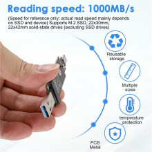 Dual Protocol Type-C Type-A M.2 NVME PCIe NGFF USB3.1 GEN2 10Gbps M2 SSD Case Adapter Card Support for 2230/2242 SSD