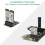 M.2 NGFF E-Key to E- Key Convert Adapter Card for AX200/201/210 WiFi Card Vertical Installation 5
