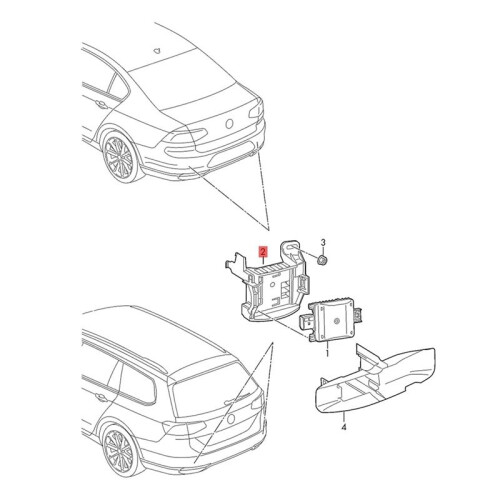 1Pair for  /Variant/Santana 2015-2024 Control Unit Bracket 3G0907455A 3G0907456A  Change Assist Bracket 2