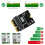 M.2 NGFF E-Key to E- Key Convert Adapter Card for AX200/201/210 WiFi Card Vertical Installation 4