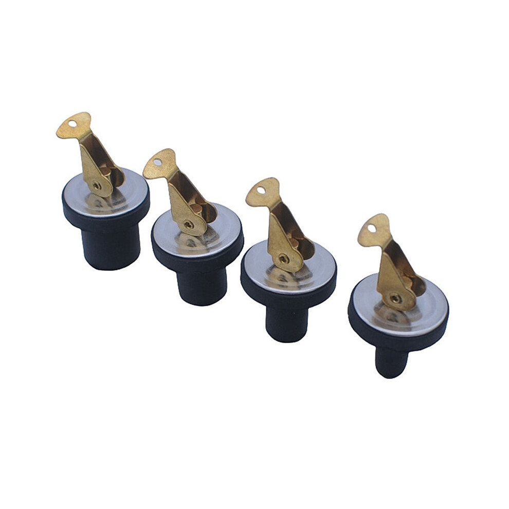 Compression Drain Plug Brass Screw Type Rubber Seal Yacht Boat Drain Plug For 3/8In 1/2In 5/8In 3/4In Diameter Drains 4711519460471