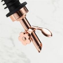 4 Pcs Olive Oil Dispenser Spout, Oil Pour Spouts Replacement with Leak-Proof Design Bottle Pourers Rose Gold