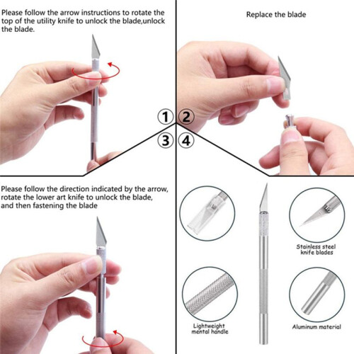 18Pc Basic  Vinyl Weeding Tools Set DIY Sewing Stitching Punch Carving Kit Silhouette Cameos Lettering Tool 1