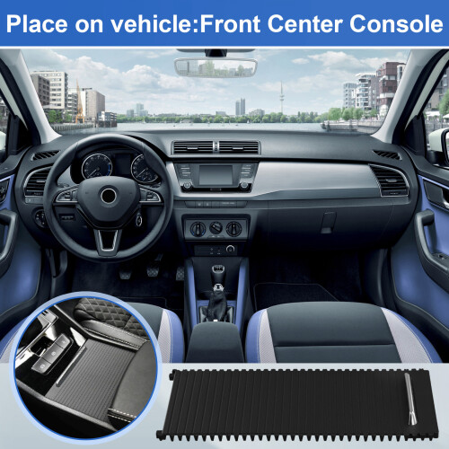 Car Interior Center Console Blind Cup Holder Drinks Roller Shutter for  Superb 2009-2015 3T08625319B9 2