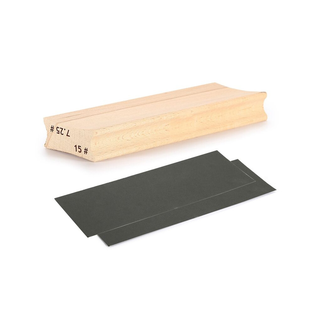 7.25 &15 Dual-Purpose Guitar Fretboard Radius Sanding Block, Fret Fretboard Leveling Sanding Block + Sanding Paper 6033887303654