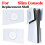 Protective Shell Cover with Cooling Vents Replacement Plate Anti-Scratch Faceplate for  PS5 Slim Console 4