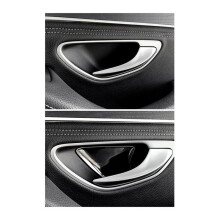 1 Ensemble/4 Pièces Autocollant de Garniture de Cuvette de Poignée de Porte Intérieure pour C/E/GLC/CLS-Classe 2015-2023 Cuvette de