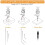 Coaxial Centering Indicator 0-0.15In/0.0005In Digital Indicator Set Co-Ax Indicator for Milling Machine Center Test Dial 3