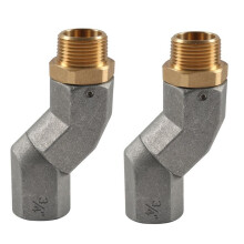 3/4Inch NPT Brandstofoverdrachtslang Draaibaar 360 Roterende Connector voor Brandstofmondstuk Multi Plane Draaibaar 2 STKS