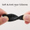 Camera Case for  GO 3S Cooling Silicone Case Thumb Camera Lens Cover Protective Case Lanyard Black 2