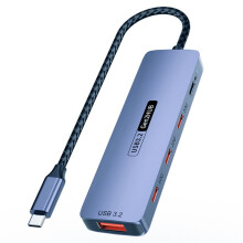 Hub USB C USB Type-C 3.2 HUB 10 Gbps Ad Alta Velocità PD100W Ricarica Adattatore USB Type-C 3.2 Splitter per Laptop, Telefono, PC