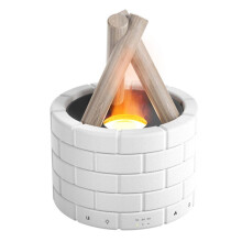 Diffuseur de Flamme de Simulation Humidificateur de Feu de Camp Diffuseur de Parfum Bureau Maison Humidificateur de Flamme Machine D'Aromathérapie