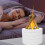 Simulation Flame Diffuser Campfire Humidifier Diffuser Fragrance Office Home Flame Humidifier Aromatherapy Machine 6