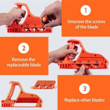 Triple-Blade Planer, Triple Planer with 10pcs Blades, Hand Tools Gypsum Board Cutter 60