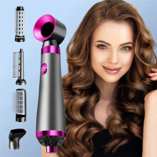Multifunctional Hair Dryer Five-in-One Hair Dryer Portable Negative Ion Hair Dryer EU Plug