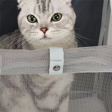 Kattväska Bärbar Kattryggsäck Husdjursväska Kattryggsäck Vikbar med Stor Kapacitet Andningsbar Husdjursväska Grå