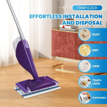 Paquete de 36 Repuestos de Almohadillas Desechables para Trapeador con Rociador Wet Jet: Almohadillas Wet Jet para Todo Tipo de Pisos, Súper
