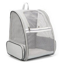 Zaino per Gatti Portatile Zaino per Animali Domestici Zaino per Gatti Pieghevole Capacità Borsa per Animali Domestici Traspirante Grigio