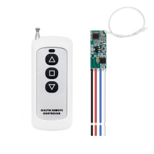 12V Motor Remote Control Kit, 433MHz Wireless Relay Module with Transmitter, for Motor Direction & Stop Control