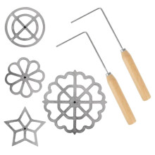 Petal Cookie Cutter Traditional Spanish Cutter Set Cooking Stamp Cutter Waffle Cutter Set