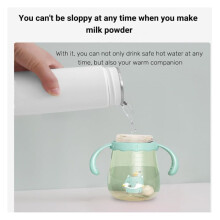 400ML Small PortableTravel Kettle 304 Stainless Steel Food Grade Fast Boil and Auto Shut Off Heating Mug EU Plug A