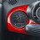Driver'S Side Instrument Panel Air Vent Decorative Frame for  Abarth 500 595 2012-2015 Interior Modification Red 2