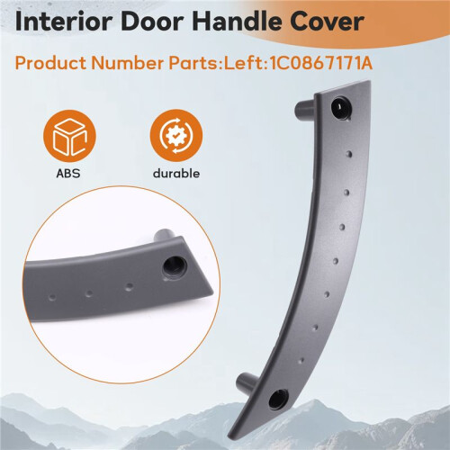 Car Left Interior Door Handle Cover Interior Pull Handle 1C0867171A for  Beetle 2000-2010 1