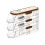 Transparent Rolling Egg Holder for Kitchen Refrigerator Side Door Stackable Fridge Organizer - 10cm Width Three Storeys 1