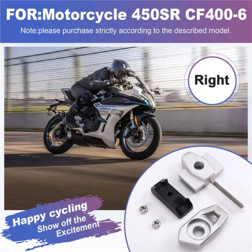 Car Chain Tension Adjuster Baffle Screw Rear Pull Adjustment Block for  450SR Cf400-6 Right 1